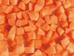 IQF carrot dice
