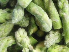 Frozen green asparagus tips 2-4cm